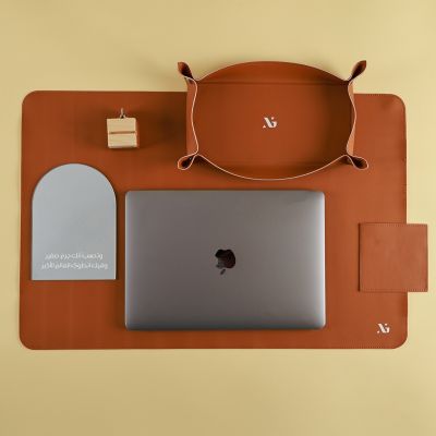 طقم مكتب جلد  4 قطع