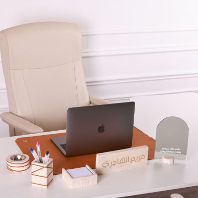 Travertine Office Set