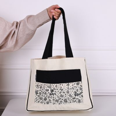 Doodle Line Art Bag