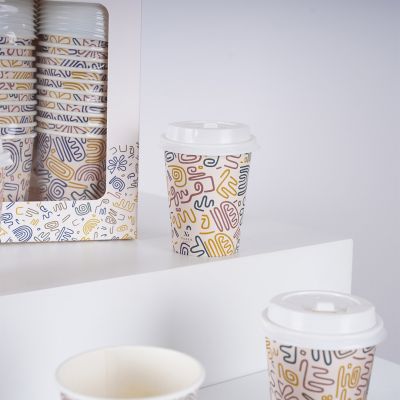 Doodle Art Paper Cups