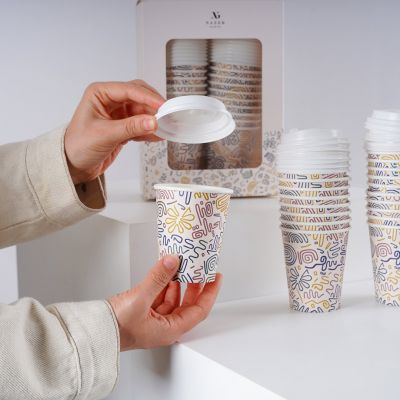 Doodle Art Paper Cups