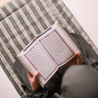 Luxurious Praying Set - Stripes Olive Green